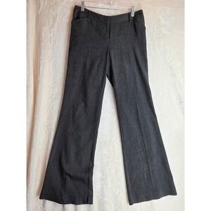 Star City Logan Women Charcoal Gray Pinstripe Flared Dress Pants Size 5